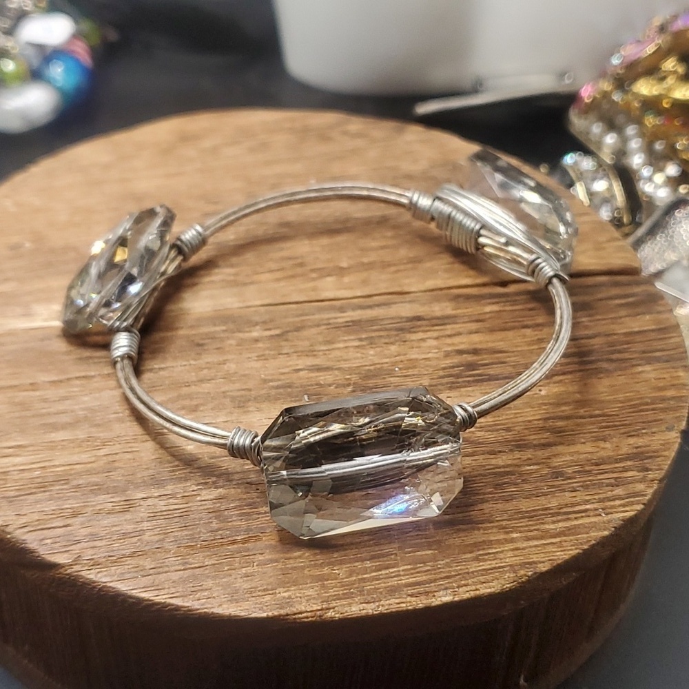 Sterling wrap austrian crystal bracelet B3224‎
